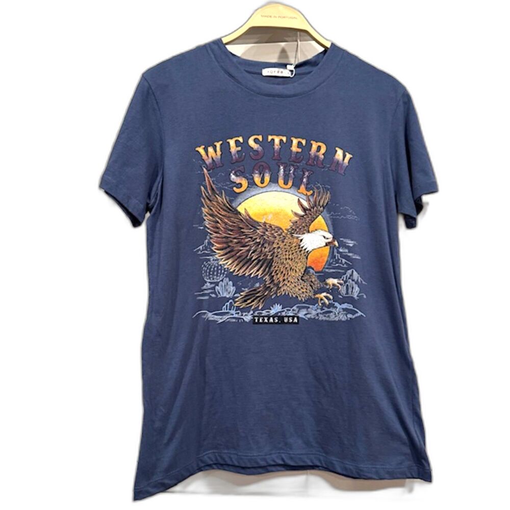 Western Soul Boutique Tee- Texas Eagle - Size S